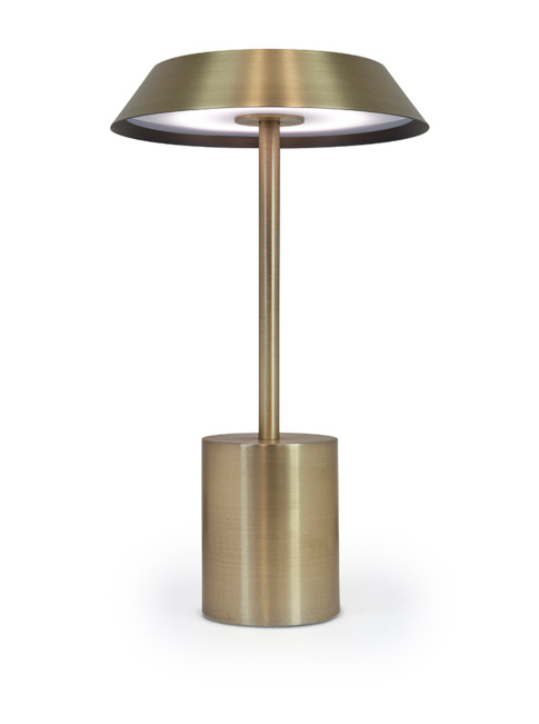 Bistro bronze rechargeable table lamp