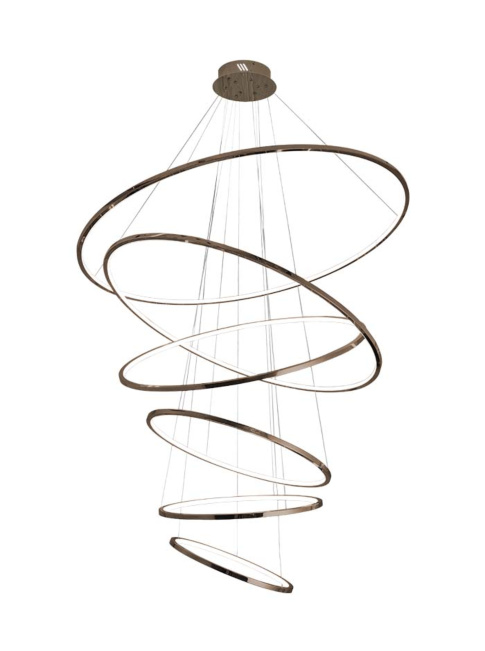 Luxury 6-light bronze hanging lamp