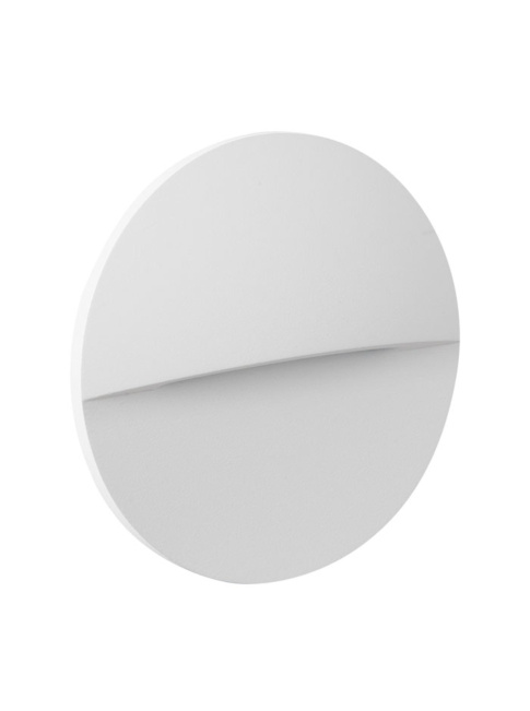 RIVOLI wand inbouwspot rond wit - Wandlampen