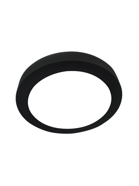 Tachion ceiling light with nood 10W round black