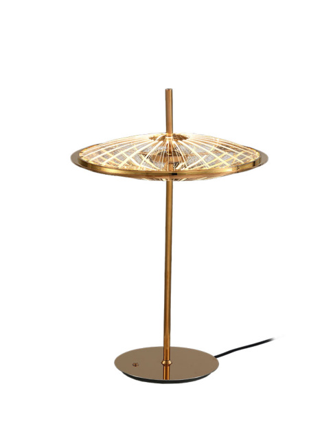Burano table lamp 1-light 12W 2700K gold d:33cm dimmable