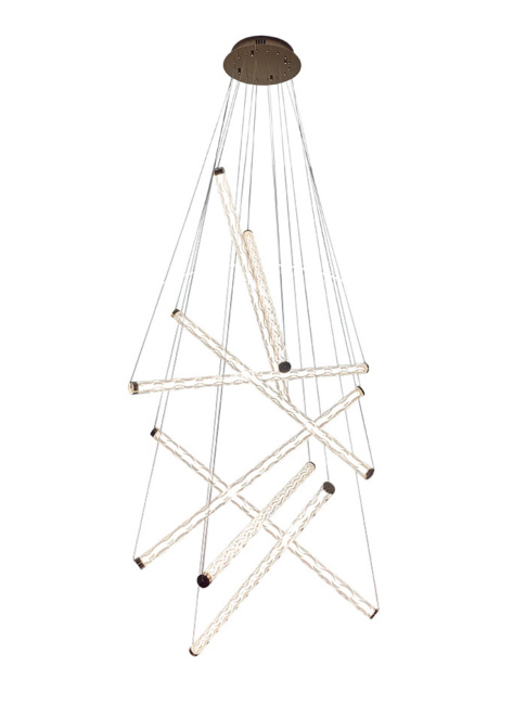 GIULIO hanglamp 8-lichts 152W 2700K goud d:89cm dimbaar - Hanglampen