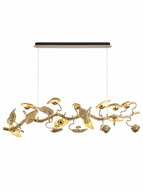 Ornamental hanging lamp 18-light gold