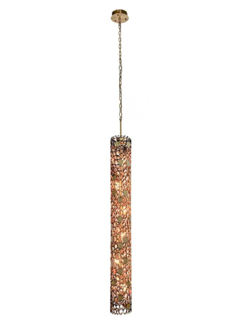 Luxor hanglamp 6x E14 brons h:150cm