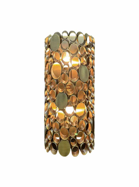 Luxor wandlamp 2x E14 brons