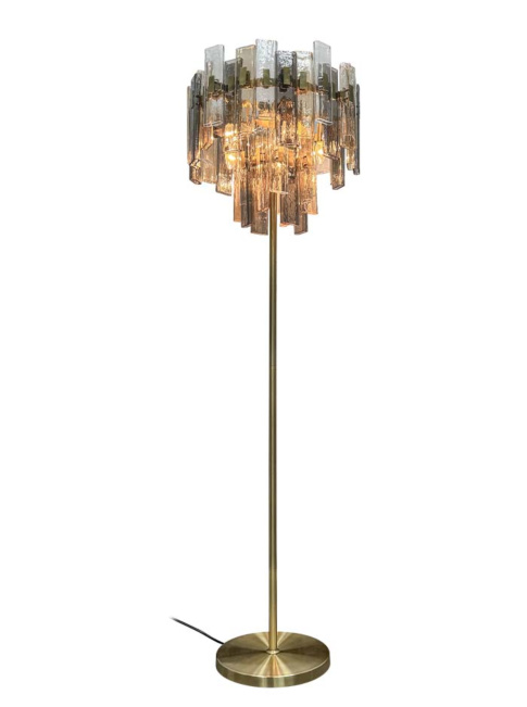 Fairfield vloerlamp 5x E14 brons