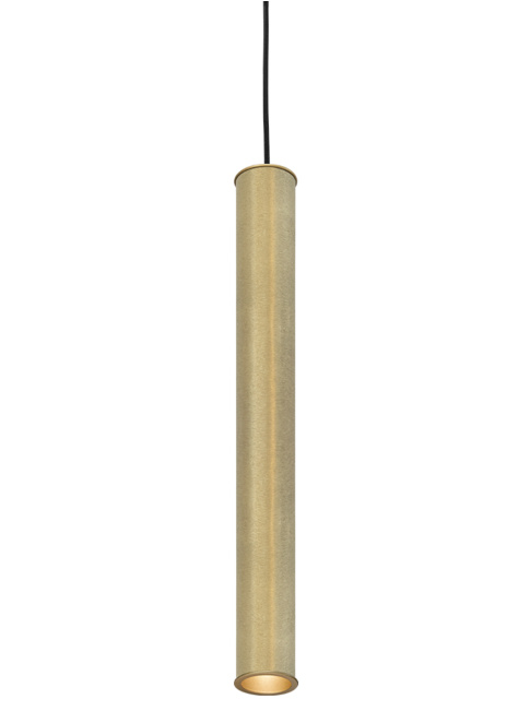 Hicks LED brushed brass hanging lamp