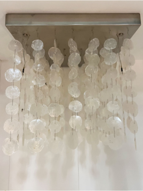 Shell ceiling lamp 70 x 70 cm designed by Robert Kolenik