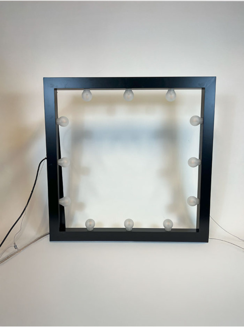 Framelight hanglamp 80x80xm zwart ontworpen door Jan Des Bouvrie