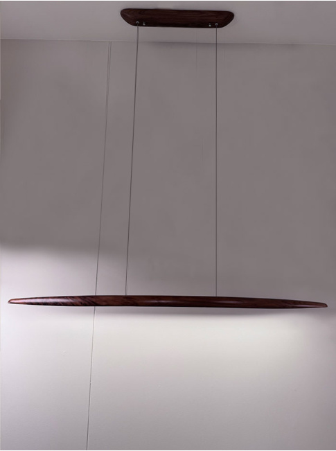 Donna hanging lamp 20W 2700K dark walnut wood dimmable