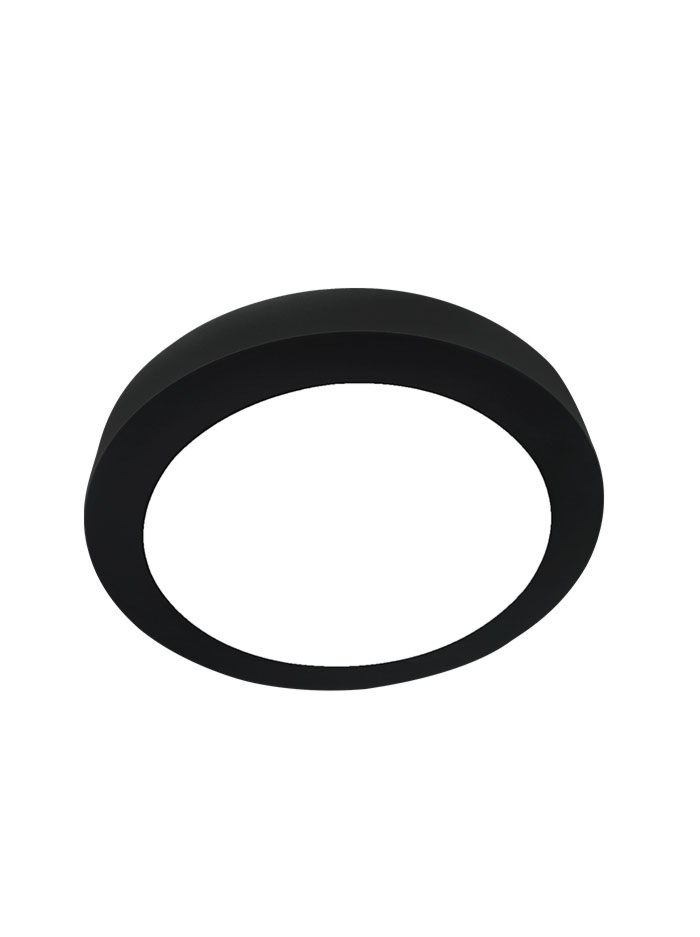 TACHION DALI ceiling light 10W round black - Plafondlampen