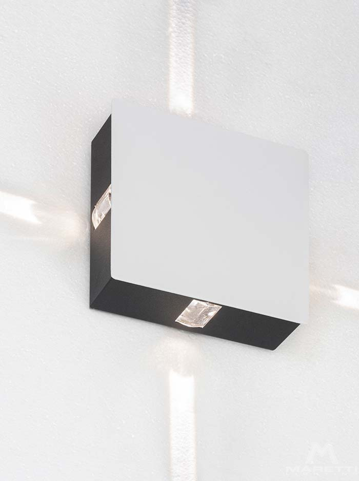 STAR SQAURE wandarmatuur 4x1W LED 3000K - Wandlampen