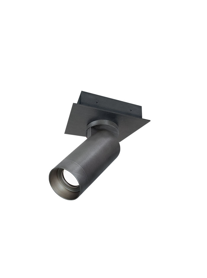 Modesto opbouwspot 1-lichts zilvergrijs ontworpen door Marcel Wolterinck - Opbouwspots