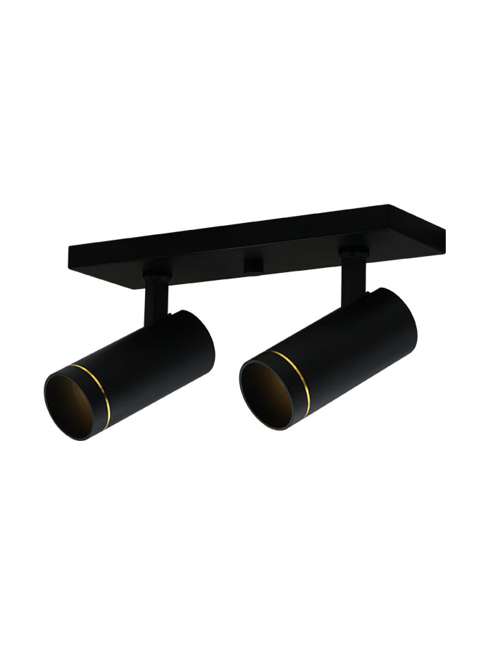 Scope 50 surface-mounted luminaire 2-light black designed by Mariska Jagt - Opbouwspots