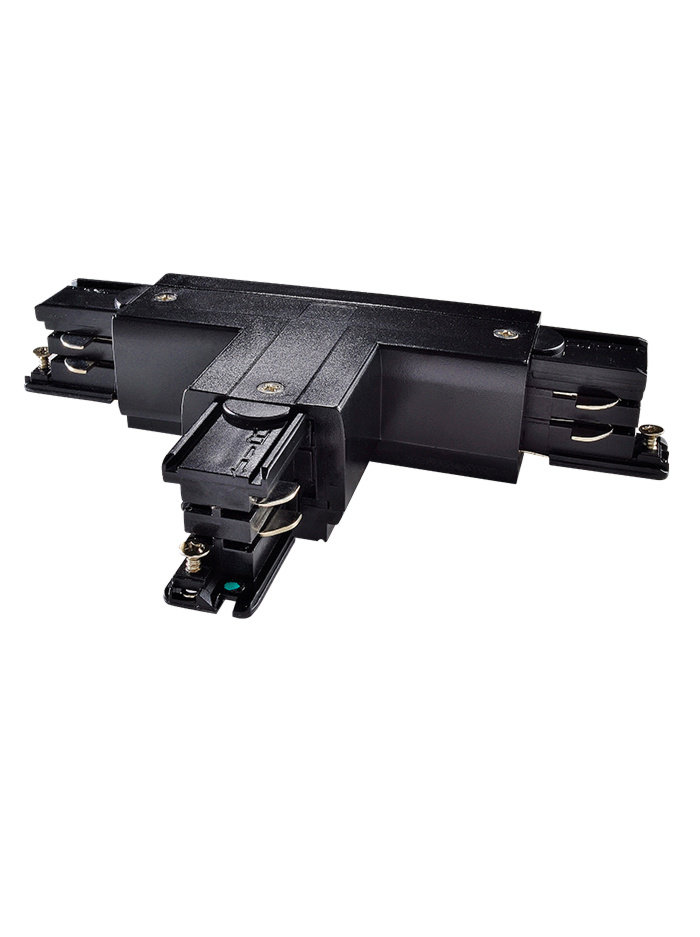 MAR-TRACK 3-fase T-stuk links zwart - Railverlichting