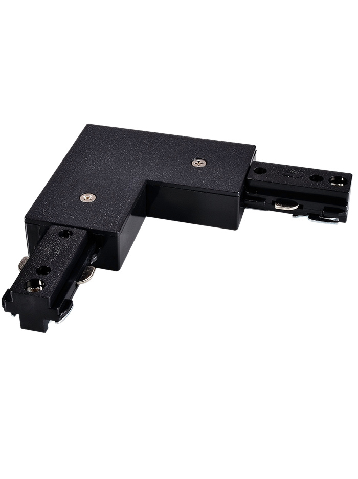 ONE-TRACK 1-fase bocht 90ø zwart - Railverlichting