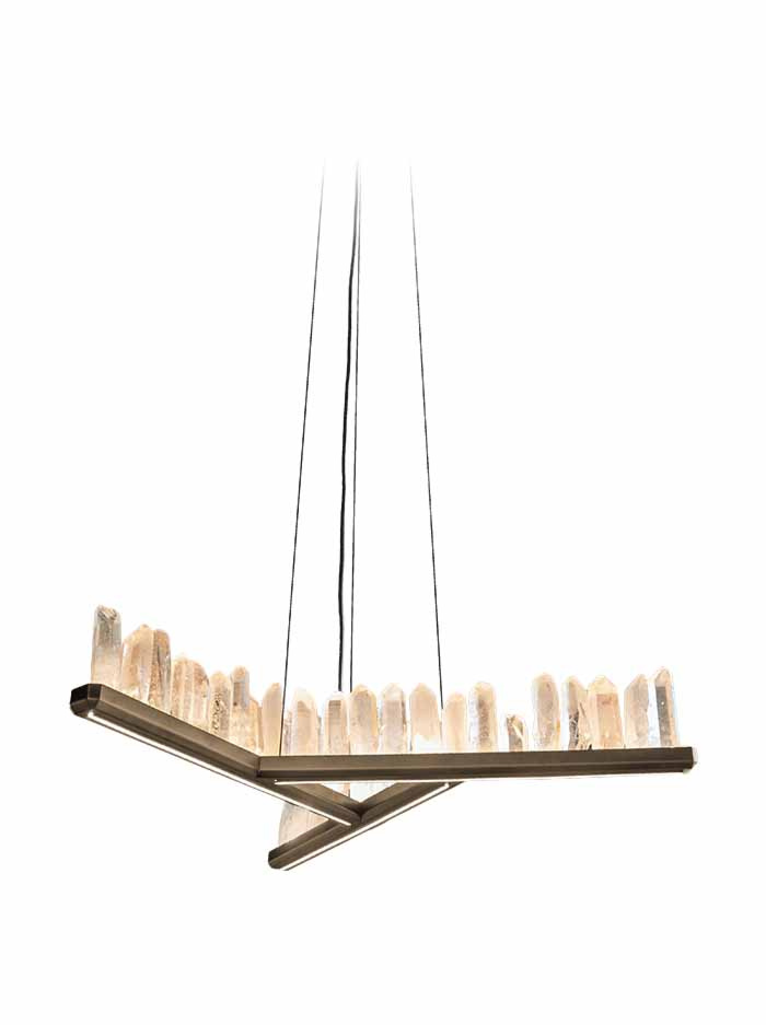 Crystal Y kroon 2700K 30W brons ontworpen door Eric Kuster