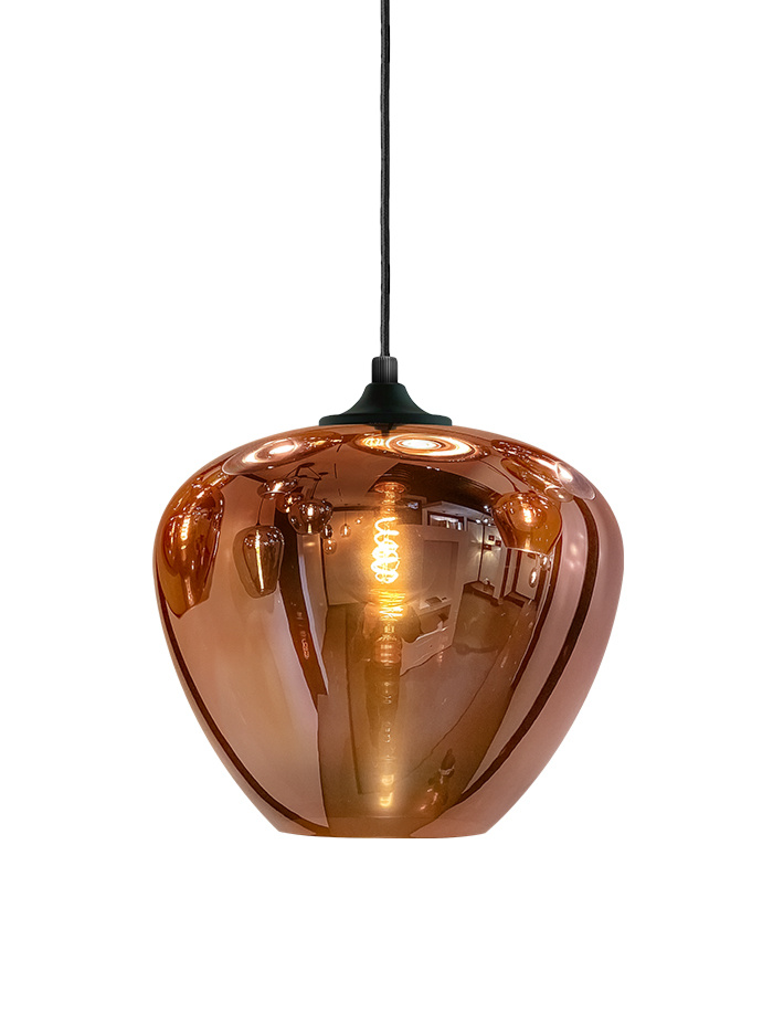 TULIP pendant lamp 1-light d:30cm copper - Hanglampen