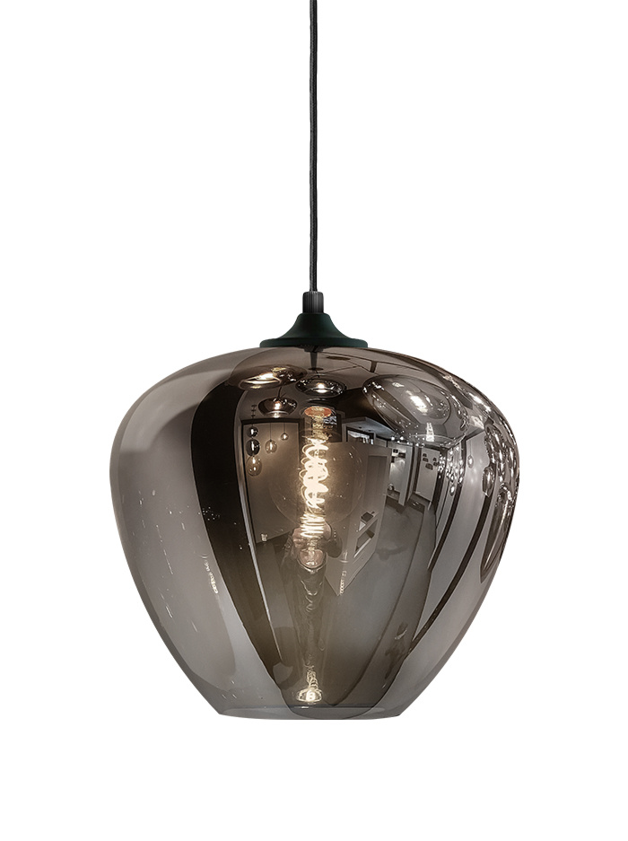 TULIP pendant lamp 1-light d:40cm smoke - Hanglampen