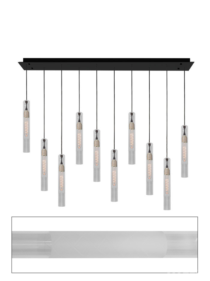ICON hanglamp 10-lichts mat glas - Hanglampen