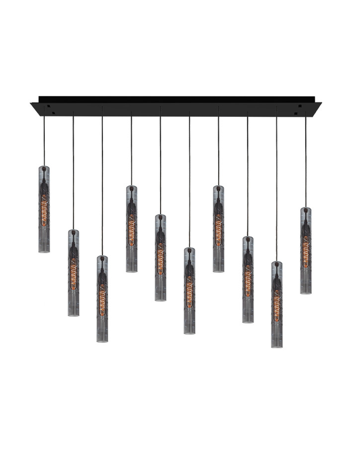 ICON hanglamp 10-lichts smoke - Hanglampen