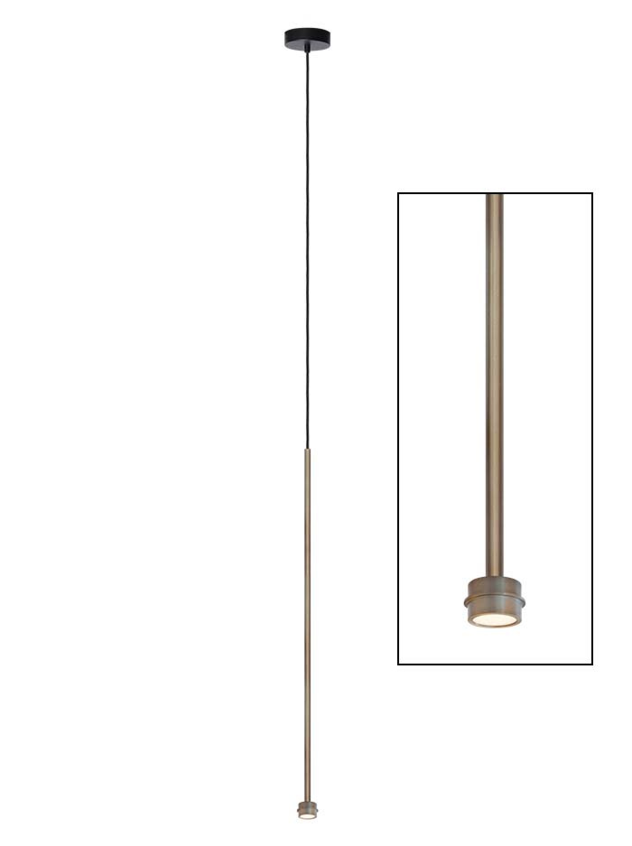 Bo hanging lamp qf 1 light bronze designed by Grand & Johnson