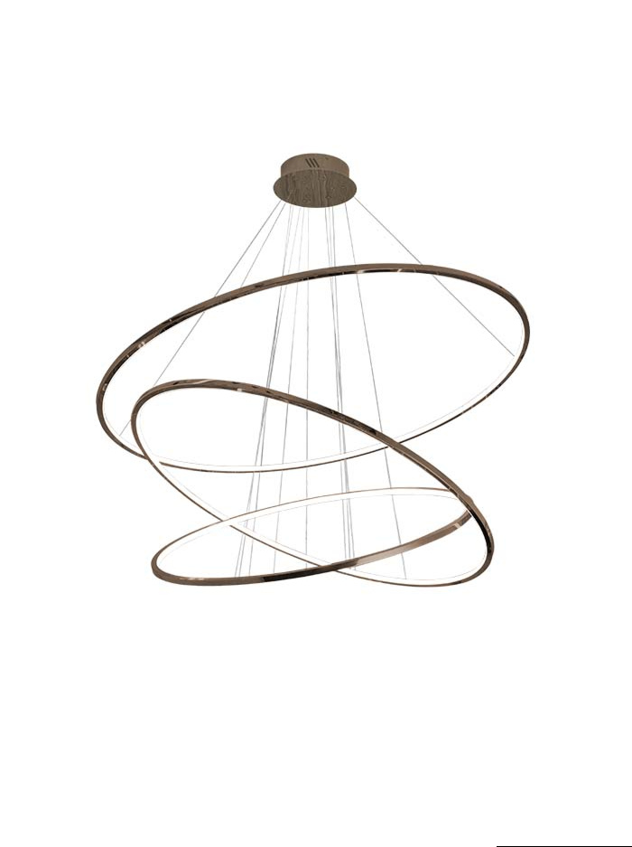 Luxury 3-light bronze hanging lamp