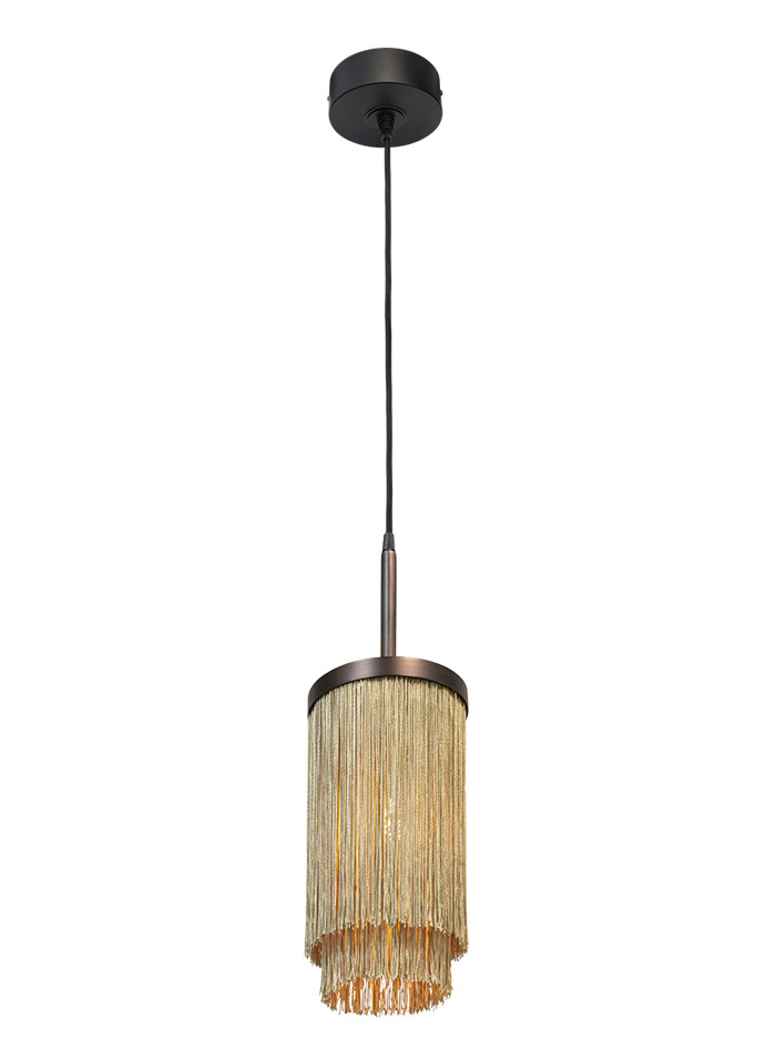 Fringes hanglamp d:16cm brons ontworpen