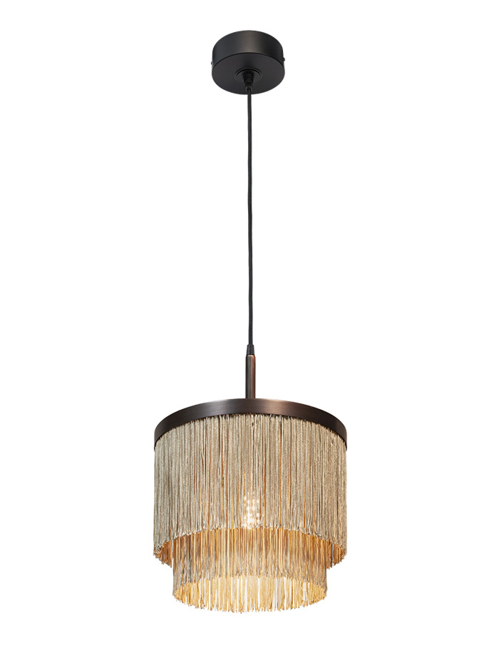 Fringes hanglamp d:30cm brons ontworpen