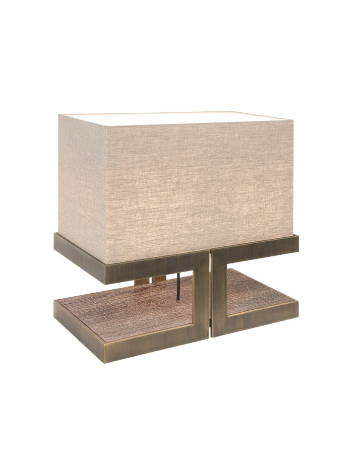 Piotello tafellamp brons ontworpen door Marcel Wolterinck - Tafellampen