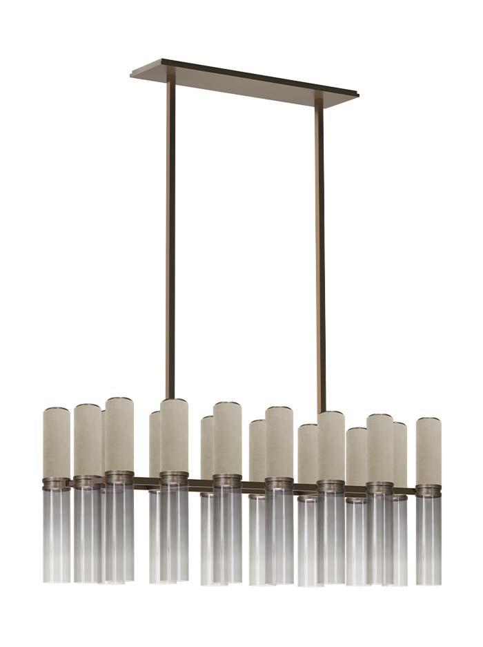 Infinito chandelier 16-light bronze