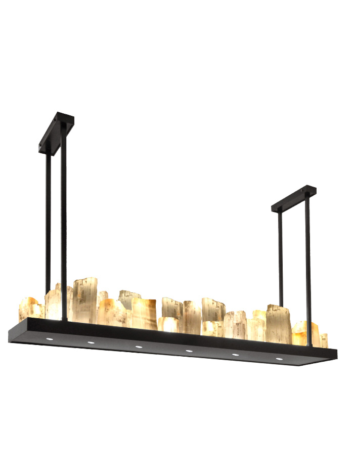 CRYSTAL STONE PLATEAU pendant lamp 22-light+6 spots - Hanglampen