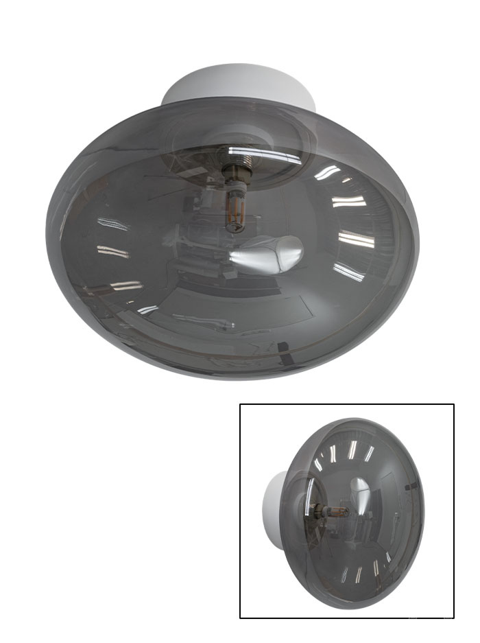 PARADISO CEILING/WALL LAMP G9 white with smo - Wandlampen
