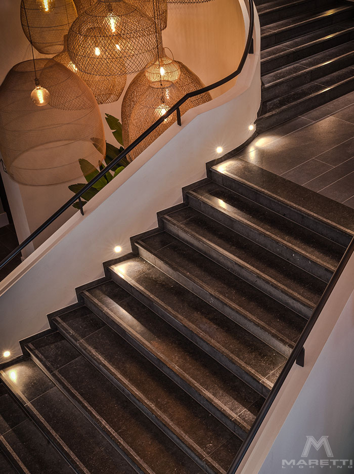 RIVOLI wand inbouwspot rond zwart - Wandlampen