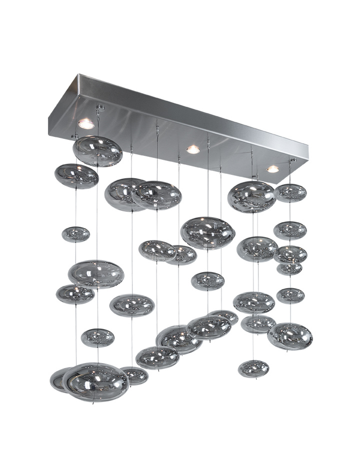 DREAM hanging lamp 1400x350mm L: 150cm 3-light - Hanglampen