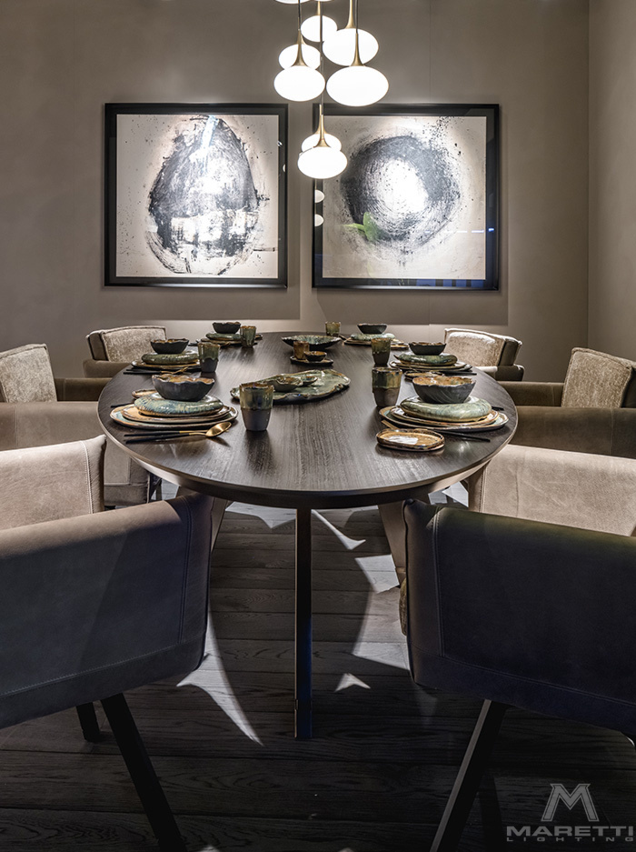 PARADISO hanglamp rond 5-lichts G9 opaal - Hanglampen