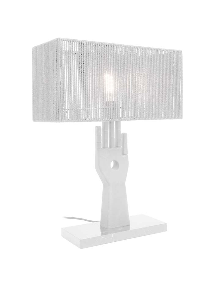 Nocturnals hand tafellamp E27 wit ontworpen door Monique des Bouvrie