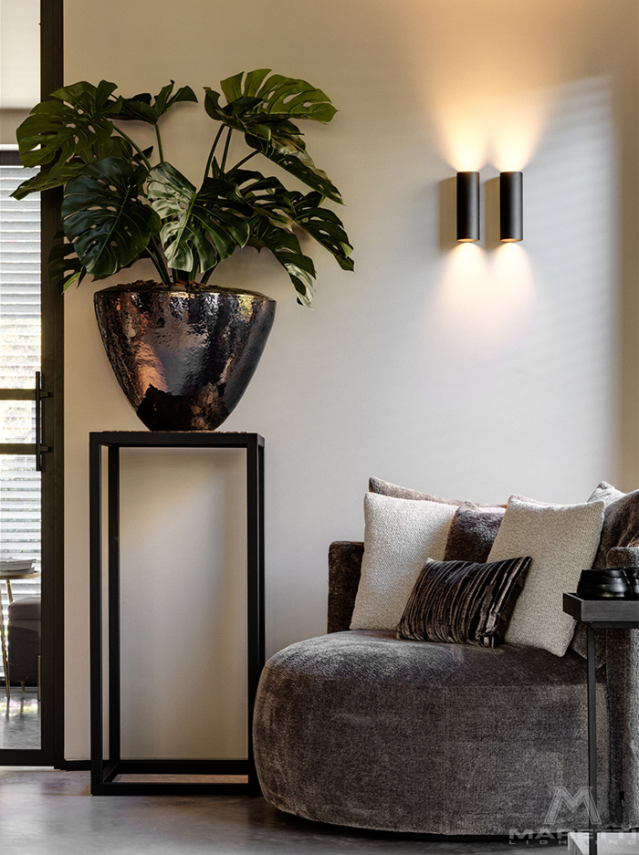 JUG AT WALL wandlamp zwart/goud - Wandlampen