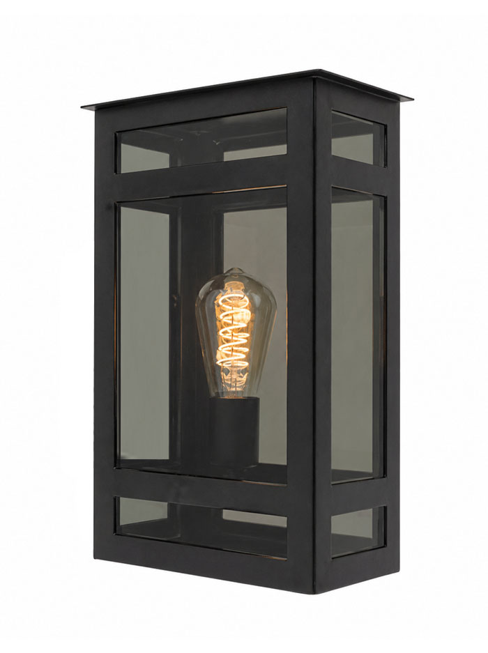 Quatro wandlamp met smoke glas