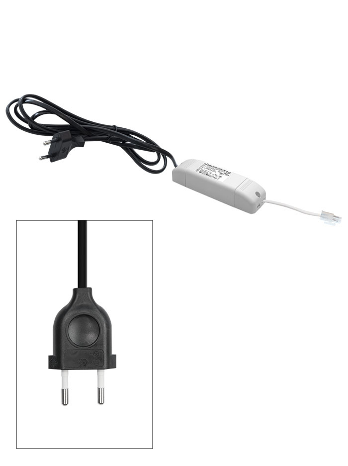 DRIVER fase aan en afsnij MINI MULTI 350mA 0,7-16,8W EUROSTEKKER - Voedingen