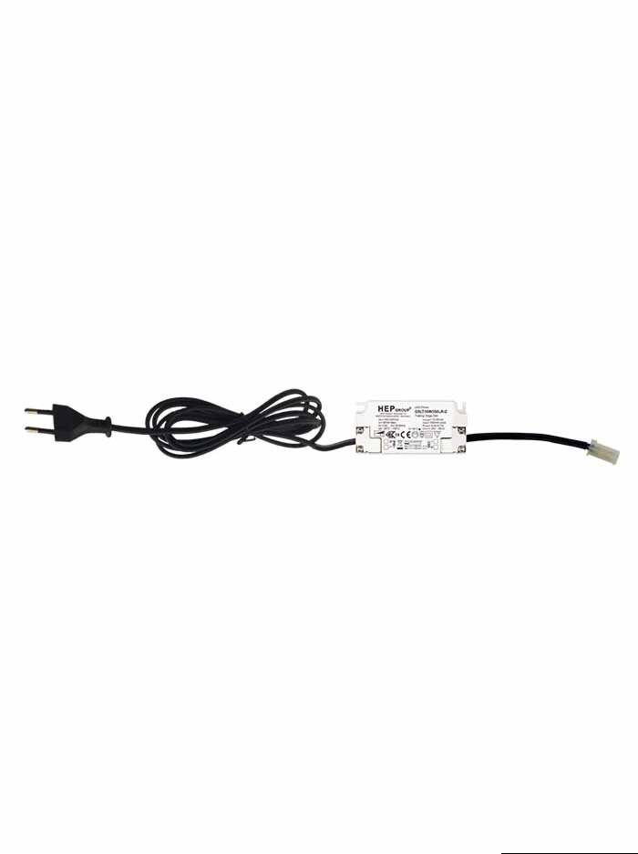 Driver phase on and off dimmable 350ma 4.6-9.1w 12-21VDC euro plug