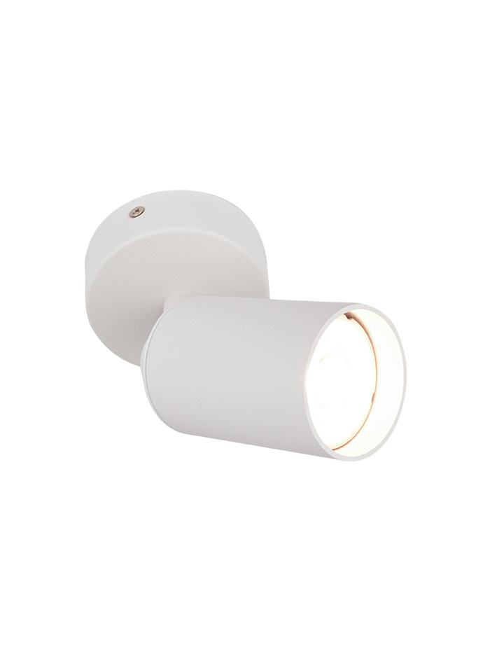 NAXOS plafondlamp 1-lichts GU10 wit - Opbouwspots