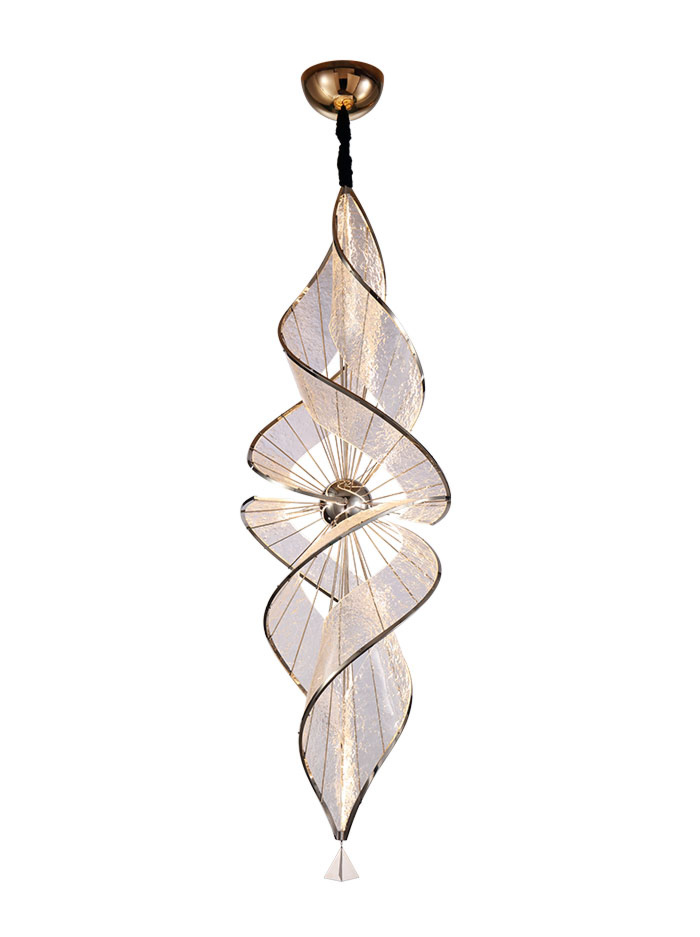 CIVITA hanging lamp 112W 3000K gold d:60cm h:184cm dimmable - Hanglampen