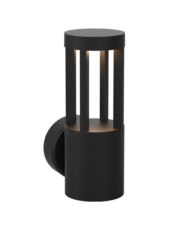 CELIO wall lamp 7W 2700K black IP65 not dimmable - Wandlampen