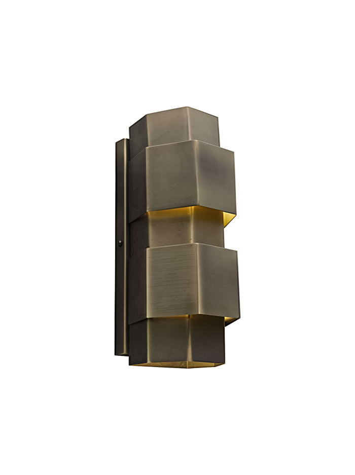 Scala wandlamp 2 lichts G9 bronze