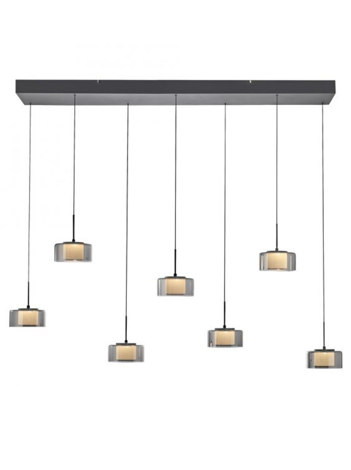 Nomad hanglamp 7-lichts zwart met easy-lift