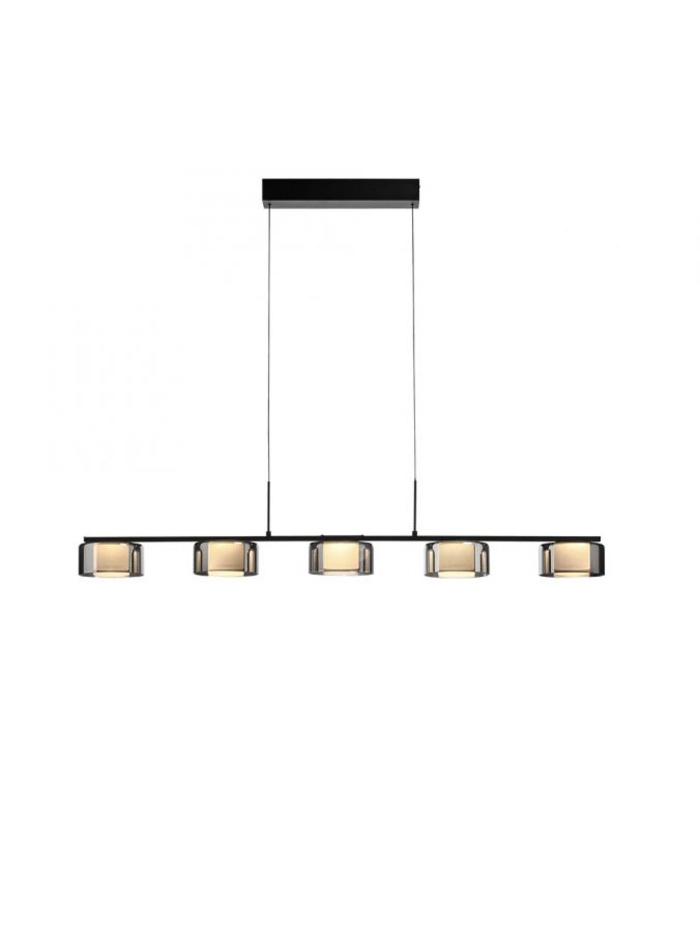 Nodam hanging lamp 5 lights 42W 3000K dimmable with easy lift