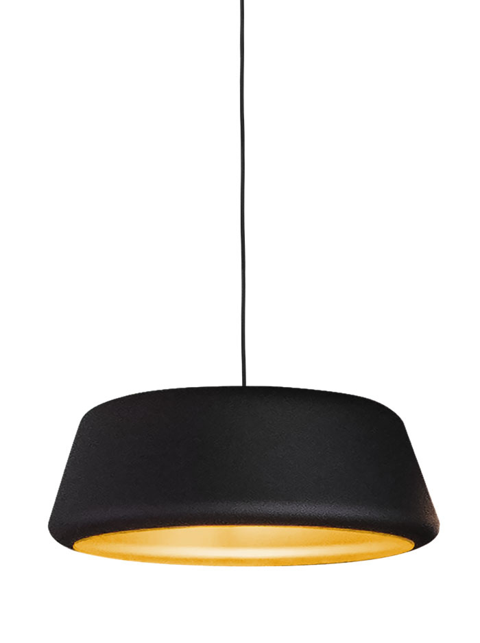 Tommy 60 black/gold hanging lamp designed by Peter Kos - Hanglampen