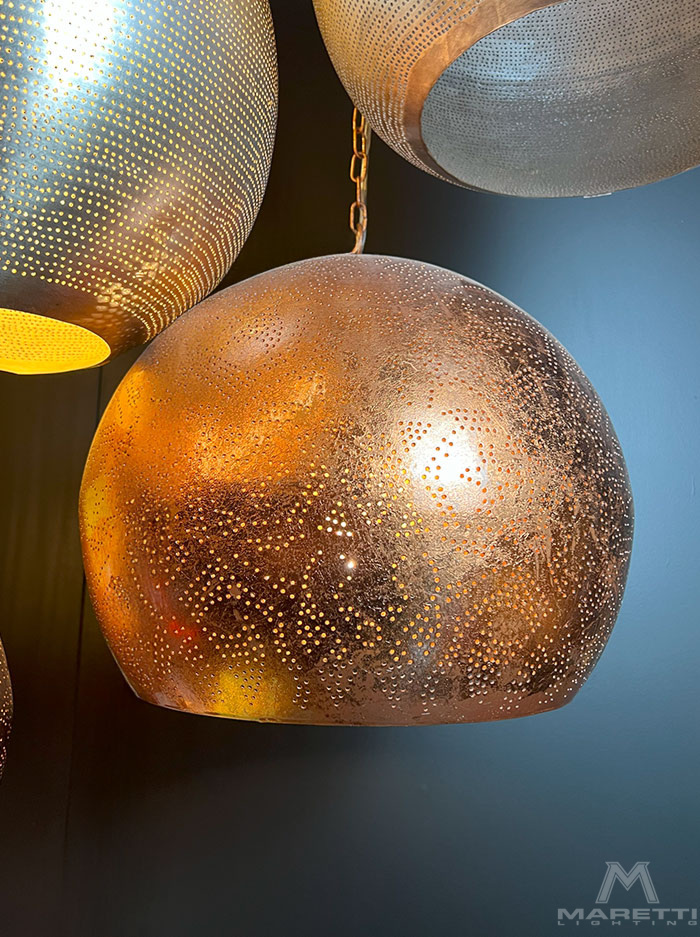 Dubai hanglamp h:35cm d:40cm E27 koper