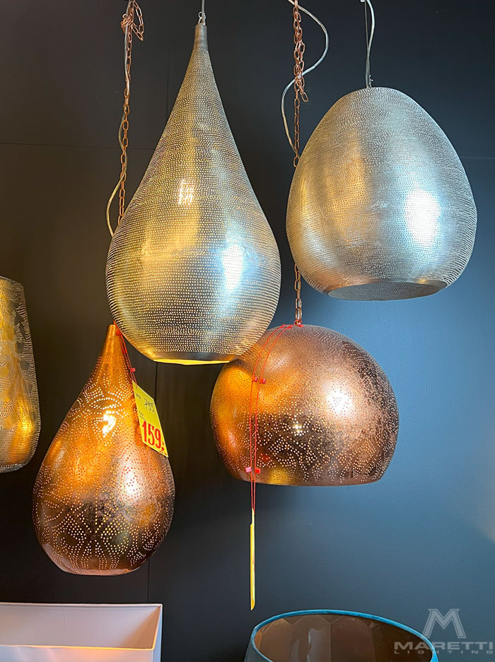 Dubai hanglamp h:60cm d:35cm E27 koper